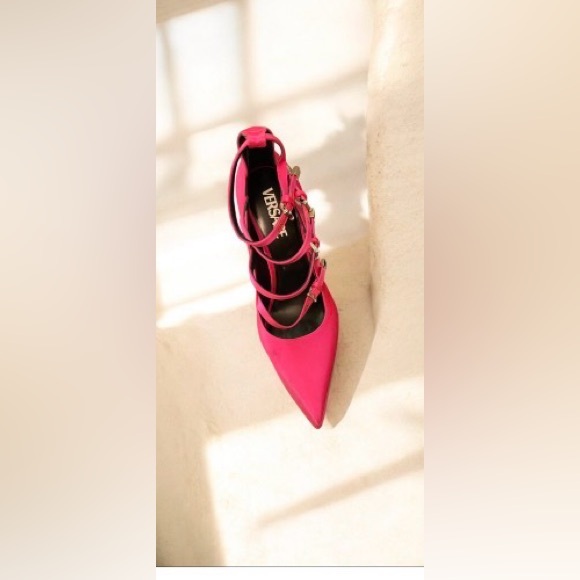 Versace Fuchsia Strappy Heels VALENTINES DAY SPECIAL!!❤️ - Picture 2 of 2